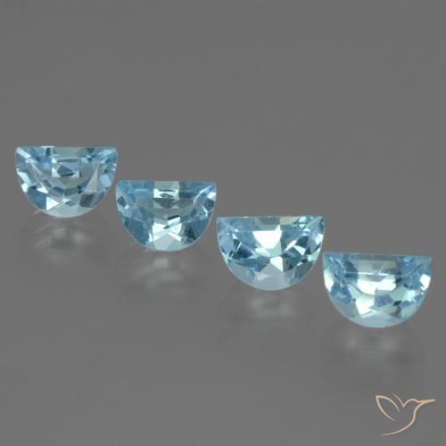 3.59ctw 天然 天蓝 黄玉, 花式切割, VS