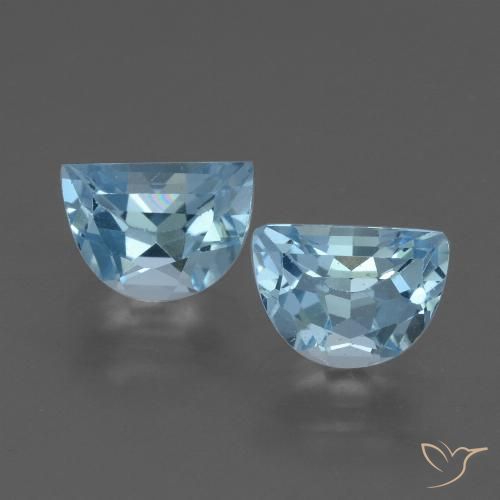 2.16ctw 天然 天蓝 黄玉, 花式切割, VVS-VS