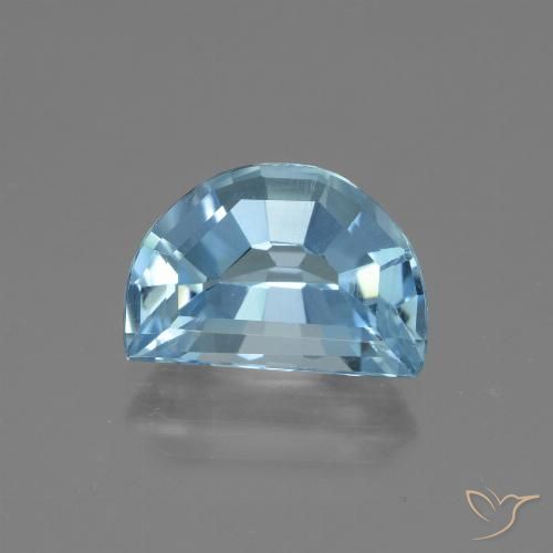 4.94ct 天然 天蓝 黄玉, 花式切割, VVS-VS