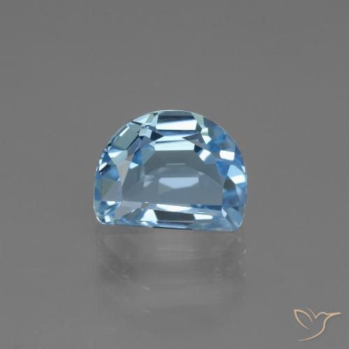 2.91ct 天然 天蓝 黄玉, 花式切割, VVS