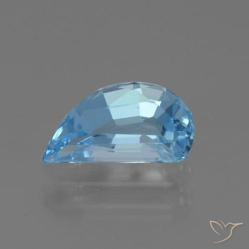 1.49ct 天然 天蓝 黄玉, 花式切割, VVS