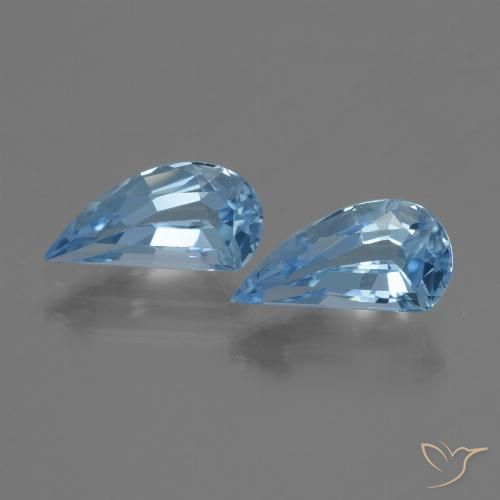 2.95ctw 天然 天蓝 黄玉, 花式切割, VVS