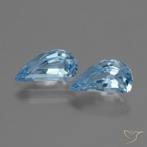 2.84ctw 天然 天蓝 黄玉, 花式切割, VVS-VS