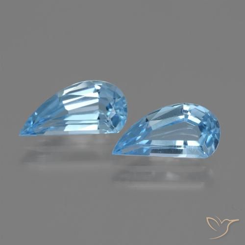 2.60ctw 天然 天蓝 黄玉, 花式切割, VVS-VS