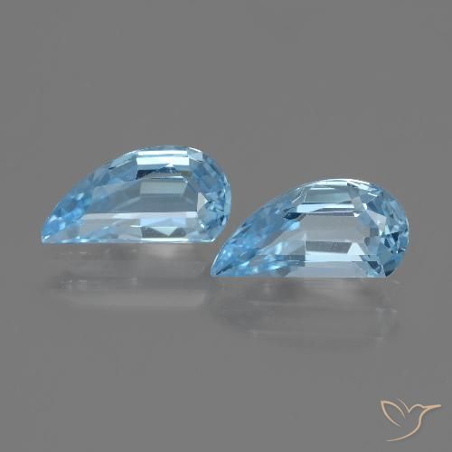 2.77ctw 天然 天蓝 黄玉, 花式切割, VVS-VS