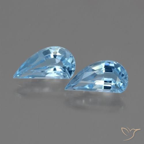 2.66ctw 天然 天蓝 黄玉, 花式切割, VVS