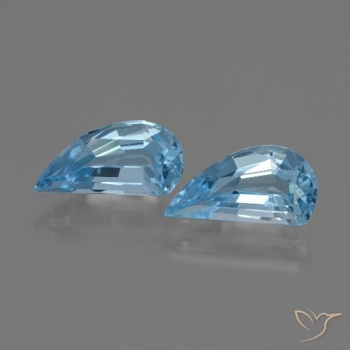 2.79ctw 天然 天蓝 黄玉, 花式切割, VVS