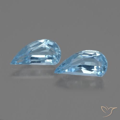 2.53ctw 天然 天蓝 黄玉, 花式切割, VVS