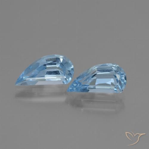 2.80ctw 天然 天蓝 黄玉, 花式切割, VVS-VS