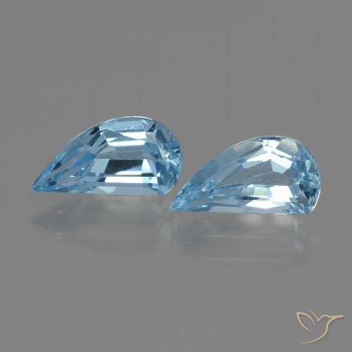 2.89ctw 天然 天蓝 黄玉, 花式切割, VVS-VS