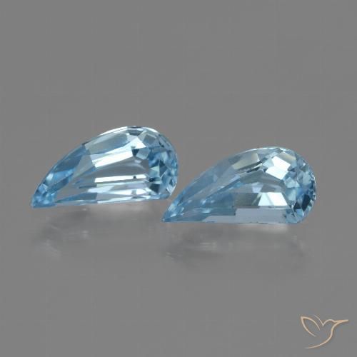 2.65ctw 天然 天蓝 黄玉, 花式切割, VVS-VS