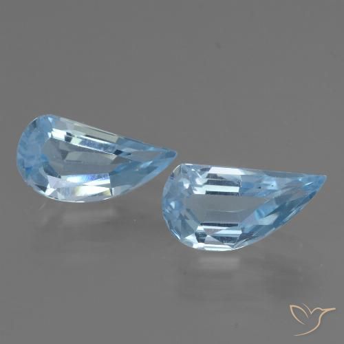 2.81ctw 天然 天蓝 黄玉, 花式切割, VVS-VS