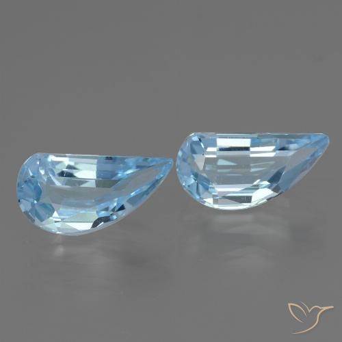 2.77ctw 天然 天蓝 黄玉, 花式切割, VVS