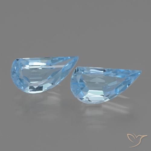 2.67ctw 天然 天蓝 黄玉, 花式切割, VVS