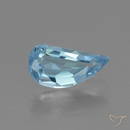 1.41ct 天然 天蓝 黄玉, 花式切割, VVS