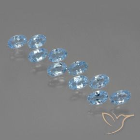 2.95克拉天然黄玉，椭圆形，VS