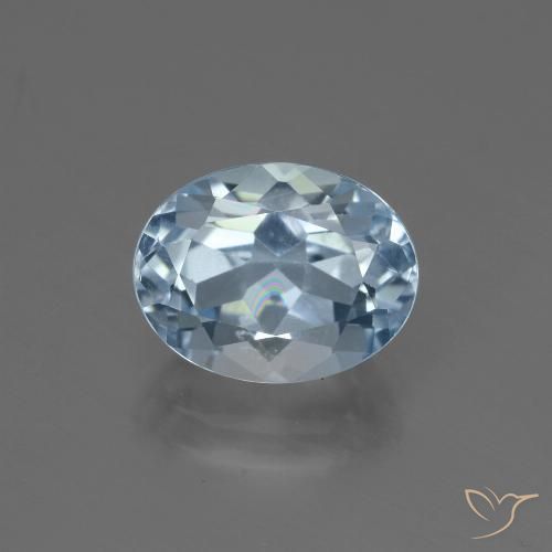 2.48ct 天然 天蓝 黄玉, 椭圆形, VVS-VS