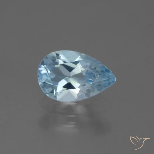 1.53ct 天然 瑞士蓝 黄玉, 梨形, VVS-VS