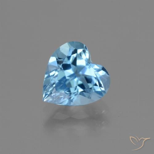 2.67ct 天然 瑞士蓝 黄玉, 心形, VS