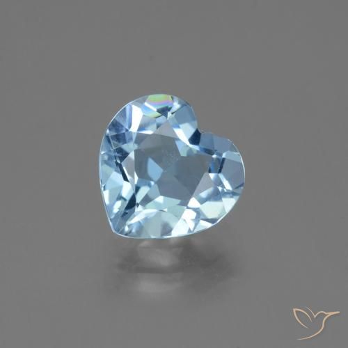 2.53ct 天然 瑞士蓝 黄玉, 心形, VVS