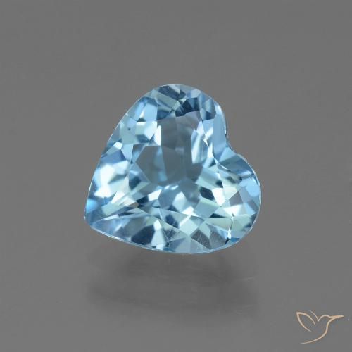 2.44ct 天然 天蓝 黄玉, 心形, VVS