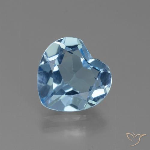 2.58ct 天然 瑞士蓝 黄玉, 心形, VVS