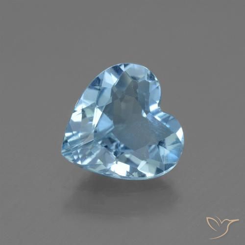 2.31ct 天然 天蓝 黄玉, 心形, VVS