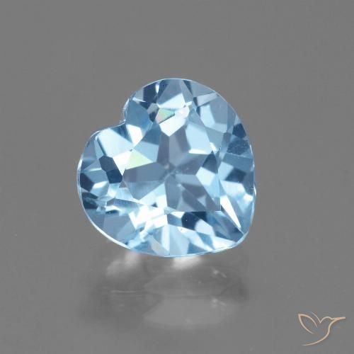 3.01ct 天然 天蓝 黄玉, 心形, VVS, Photo A
