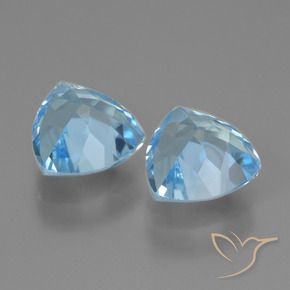 2.95克拉天然黄玉，胖三角形，VVS