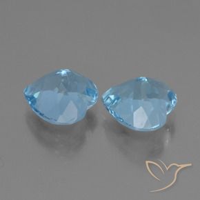 6.15天然托帕石，心形，9×8.9毫米，VVS