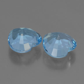 6.10天然托帕石，心形，9×9毫米，VVS