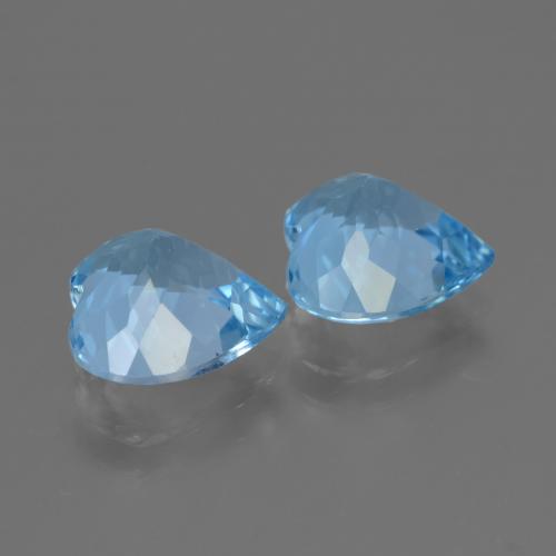 5.98天然托帕石，心形，9.1×9.1毫米，VVS