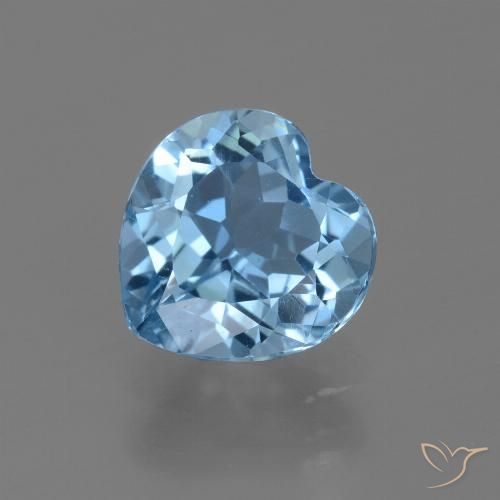 3.03ct 天然 瑞士蓝 黄玉, 心形, VVS