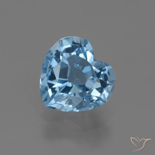 2.96ct 天然 瑞士蓝 黄玉, 心形, VVS