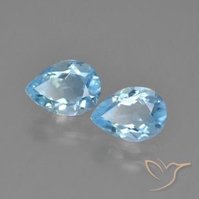 1.55克拉天然黄玉，梨形，VVS-VS