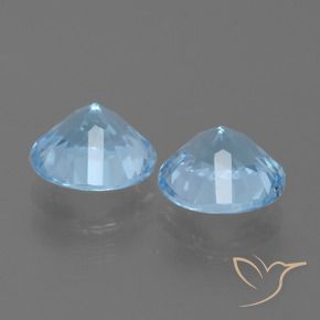 4.85克拉天然黄玉，圆形的，VVS-VS