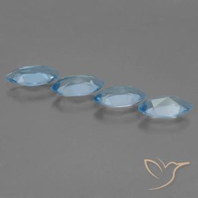 4.98克拉天然黄玉，榄尖形，VVS-VS