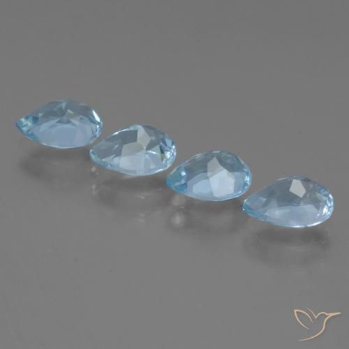 3.70克拉天然黄玉，梨形，VVS-VS