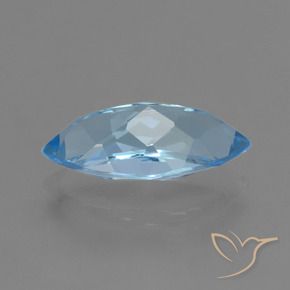 3.98克拉天然黄玉，榄尖形，VVS