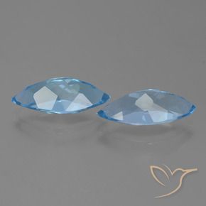 6.94克拉天然黄玉，榄尖形，VVS