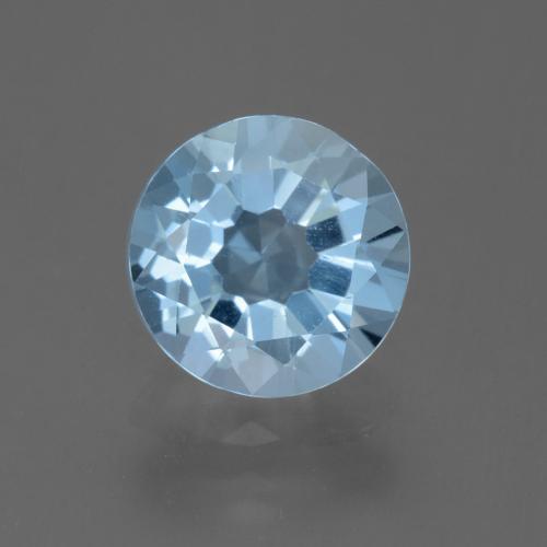 2.23ct 天然 瑞士蓝 黄玉, 圆形的, VS