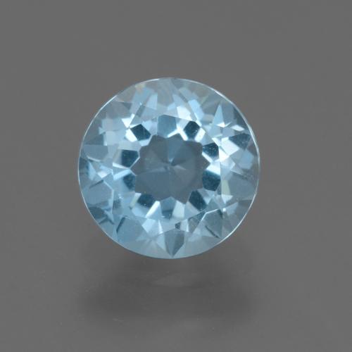 2.23ct 天然 天蓝 黄玉, 圆形的, VS