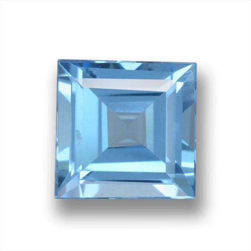1.86ct 天然 瑞士蓝 黄玉, 正方形, VVS-VS