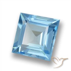 1.86克拉天然黄玉，正方形，VVS-VS