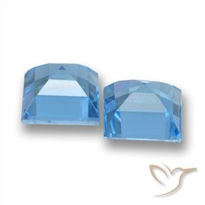 3.99克拉天然黄玉，正方形，VVS-VS
