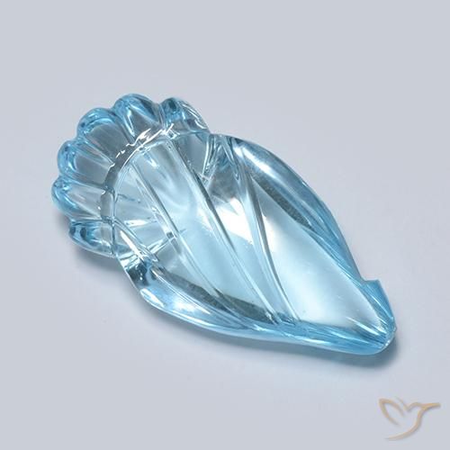11.26ct 天然 瑞士蓝 黄玉, 花式切割, 透明