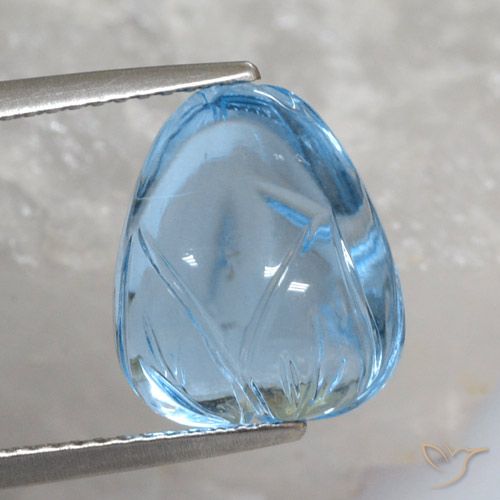 11.83ct 天然 天蓝 黄玉, 花式切割, 透明