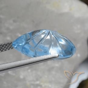 8.99克拉天然黄玉，花式切割，透明