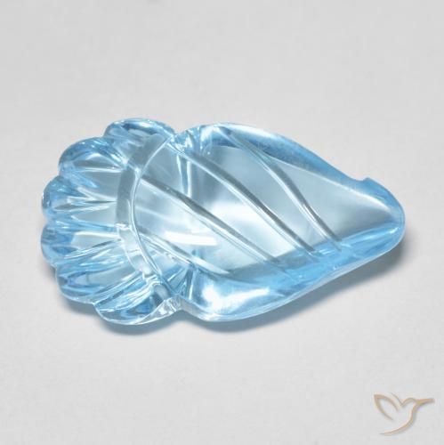 12.80ct 天然 瑞士蓝 黄玉, 花式切割, 透明