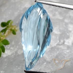 6.92克拉天然黄玉，花式切割，透明